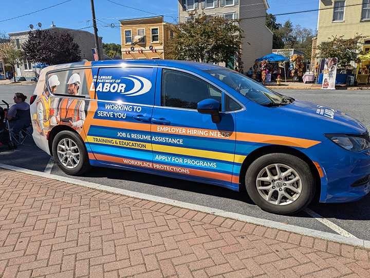 State of Delaware Dept of Labor Van